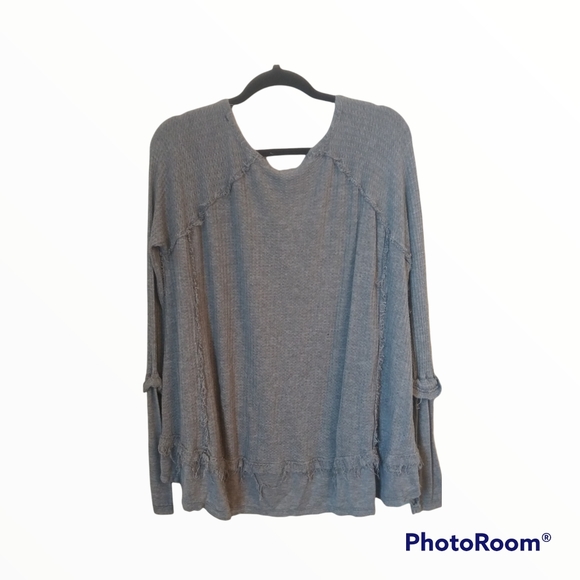 We The Free Free People Oversized Thermal Shirt - Picture 9 of 9